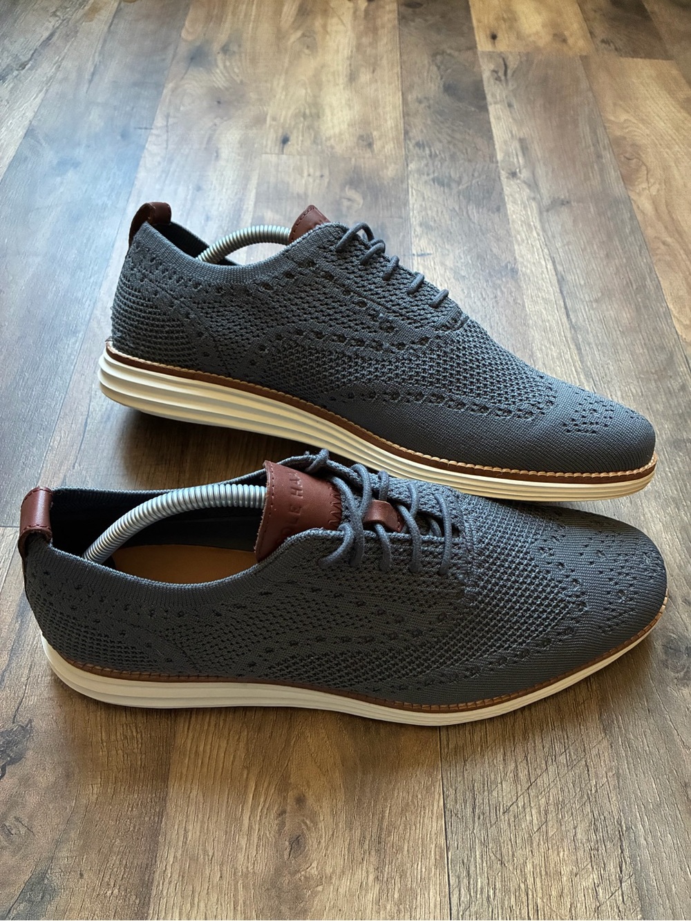 Men's Cole Haan Original Grand Stitchlite Wingtip Oxford Shoes Grey